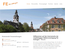 Tablet Screenshot of fuer-ettlingen.de